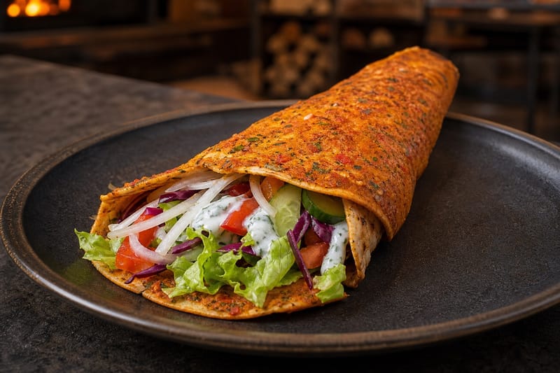 Vegetarische Türkische Pizza